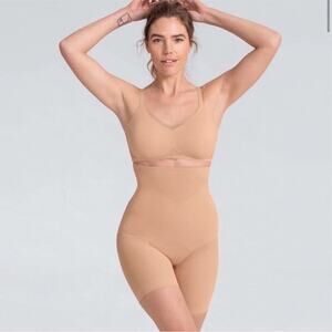 Honeylove SuperPower Shorts Shapewear Sand Sculptwear Slimming Shaping Size 1X